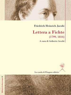 cover image of Lettera a Fichte (1799, 1816)